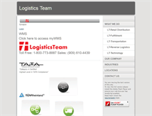 Tablet Screenshot of logisticsteam.com